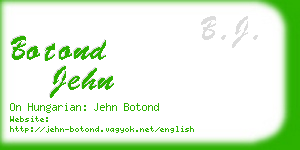 botond jehn business card